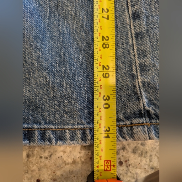 LRL Ralph Lauren Patchwork Straight Wide Leg Jeans Size 10 Vintage Distressed - Picture 13 of 16